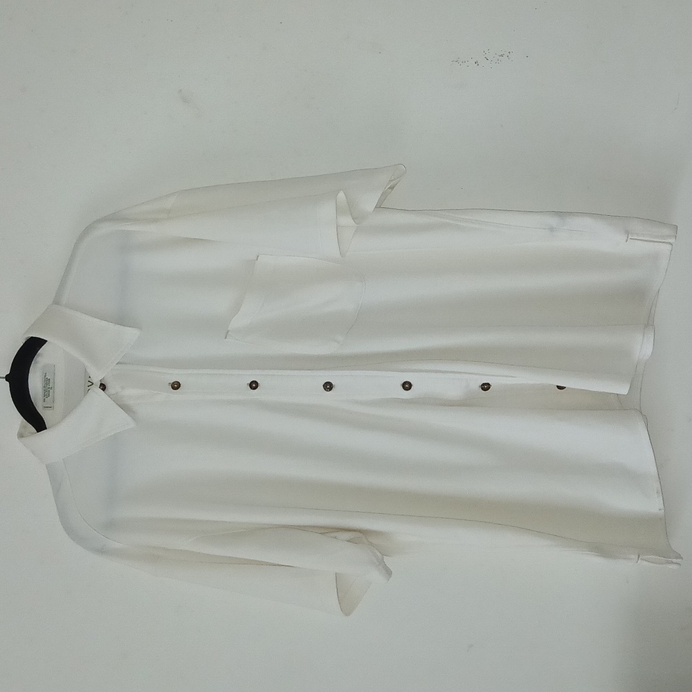 VTG Orvis Mens White Activewear Shirt Golf Electic grandpa Size: XL